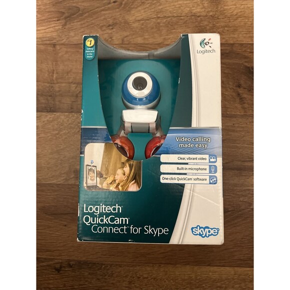 Webcam - Logitech Quickcam Connect For Video Calling Camera - Blue White - Picture 2 of 12